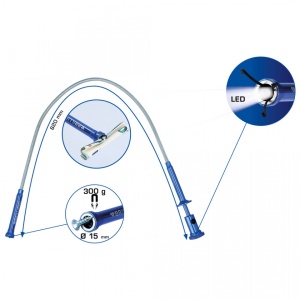 Recuperator Magnetic Rigid Cu Led Si Gheara, 620Mm 300Gr-Brilliant Tools - Bt115908
