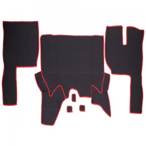 SET COVORASE PIELE ECOLOGICA TRUCK UMBRELLA PENTRU VOLVO FH EURO 6 NEGRU