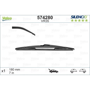 Stergator Luneta Valeo Silencio Conventional 180 Mm Vr35
