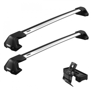 Bare transversale Thule Edge Clamp Silver dedicate pentru Dacia Logan, 4 usi, model 2004-2012 cu plafon normal