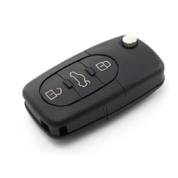 CARGUARD - Audi - carcasă cheie tip briceag cu 3+1 butoane (1 buton de panică) și baterie 1616