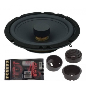 KIT Difuzoare auto Sistem Component R 165 FLAT EVO 6.5" 165 mm pe 2 căi audio 165mm 2x130/90 Watt 3 Ohm Audio System