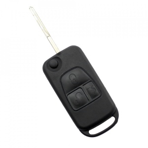 Mercedes Benz - Carcasa tip cheie briceag cu 3 butoane, lama 2 "piste"