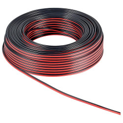 Rola cablu pentru boxe, 2 x 1.5 mm, lungime 10m, culoare rosu/negru