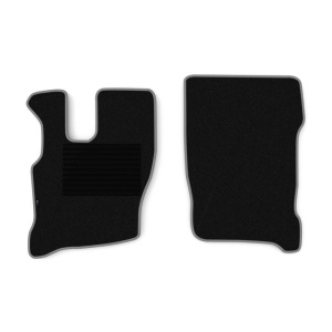 Set 2 covorase camion F-Core, velur, pentru IVECO EUROCARGO I-III, 1991 - 2015, Negru - Gri