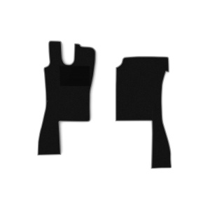 Set 2 covorase camion F-Core, velur, pentru SCANIA 4, 1995-2008, Negru - Gri