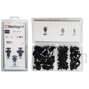 Set 95 buc asortiment nituri plastic pentru dacia, renault