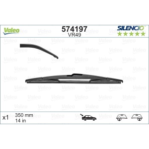 Stergator Luneta Valeo Silencio Conventional 350 Mm Vr49
