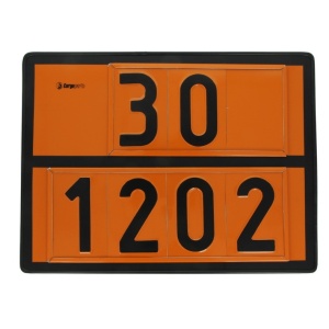 Tablita placa avertizare marcaj ADR 30/1202, Cargoparts 30x40 cm