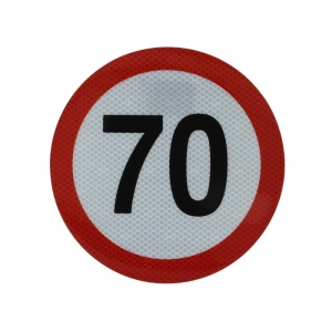 Autocolant reflectorizant 70km/h à 20 cm, Cargoparts