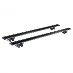 Bare transversale din aluminiu Cruz Airo R Black pentru Dacia Sandero Stepway 2013-2020 cu bare longitudinale