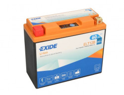 Baterie moto, EXIDE LI-ION (ELT12B), 12V 5Ah, 150x65x130, 260.0A (stanga+)