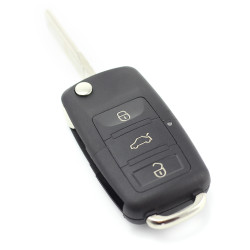 CARGUARD - Carcasă cheie tip briceag cu 3 butoane - Volkswagen