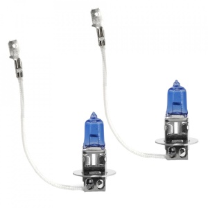 CARGUARD - Set de 2 becuri Halogen H3, 100W +130% Intensitate - LONG LIFE