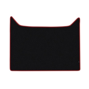 Covoras central cabina camion F-Core, velur, pentru DAF XF 105, transmisie automata, 2005+ , Negru - Rosu
