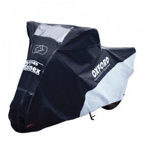 Husa Protectie Moto Impermeabila & Rainex& Oxford, Negru/Argintiu, S