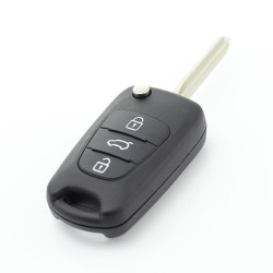 Hyundai - Carcasa cheie tip briceag, 3 butoane, lama pe stanga