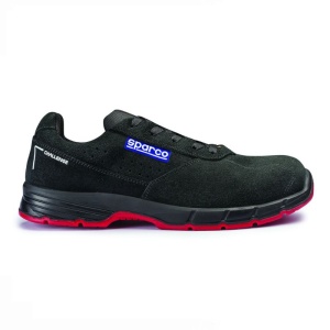 Incaltaminte de protectie curse Sparco Power Line Challenge - Piele/Piele intoarsa ,Negru , marime: 41