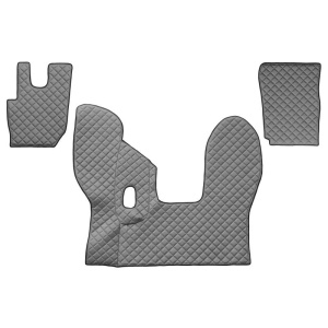 Set 3 covorase camion F-Core, Piele-ECO, pentru DAF CF, transmisie manuala, Gri