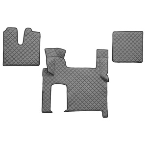 Set 3 covorase camion F-Core, Piele-ECO, pentru MAN TGX, transmisie automata, 2 sertare , Gri