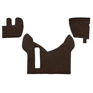Set 3 covorase camion F-Core, Piele-ECO, pentru Renault Premium 2, Maro