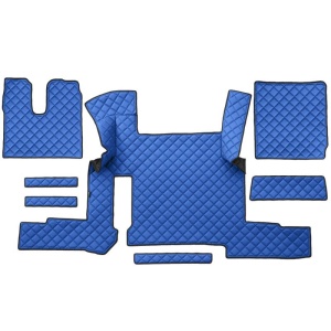 Set 7 covorase camion F-Core, Piele-ECO, pentru MAN TGX, transmisie automata, 2 sertare, Albastru