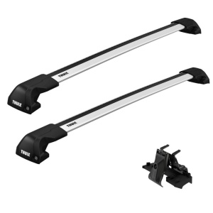 Bare transversale Thule Evo Flush Edge Silver dedicate pentru Dacia Lodgy 2012+ cu bare longitudinale integrate