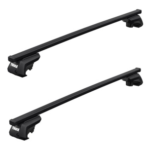 Bare transversale Thule Evo Raised Rail Squarebar dedicate pentru Dacia Dokker 2012+ cu bare longitudinale
