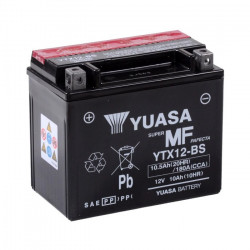 Baterie moto, scuter, ATV Yuasa AGM 10.0 Ah (YTX12-BS)