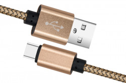 CABLU DATE INCARCARE USB LA TYPE-C 1M 2A GOLD