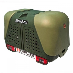 Cutie portbagaj pe carligul de remorcare Towbox V2 DOG Verde
