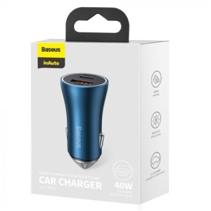 INCARCATOR AUTO QUICK CHARGER ALBASTRU USB SI TYPE-C-T.VERDE 0.18 LEI/ BUC BASEUS