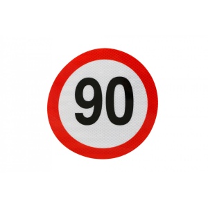 Indicator reflectorizant limitare viteză 90 km/h clasa II