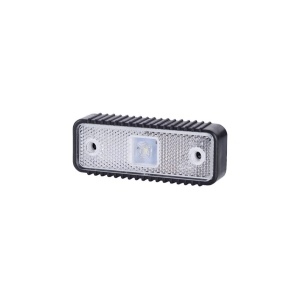 Lampă de marcaj Horpol, albă cu suport din cauciuc 12/24V