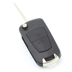 Opel - Carcasa tip cheie briceag cu 2 butoane, lama pe stanga