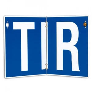 Placa TIR pliabila, HICO TWY007, 400 x 250 mm, nereflectorizanta