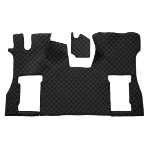 Set 2 covorase camion F-Core, Piele-ECO, pentru SCANIA L,P,G,R,S, 2016+, scaun pasager pneumatic, Negru