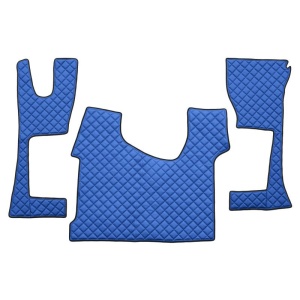 Set 3 covorase camion F-Core, Piele-ECO, pentru MERCEDES ACTROS MP4 / MP5, cabina ingusta 230 cm, Albastru