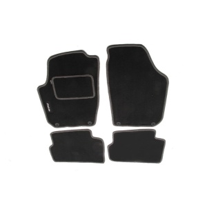 Set 4 covorase auto Skoda Fabia material textil gri inchis MAMMOOTH