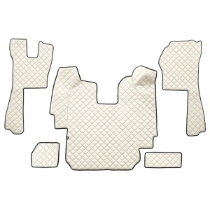 Set 5 covorase camion F-Core, Piele-ECO, SCANIA P,G,R,T, transmisie automata, Bej