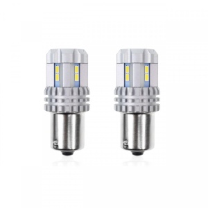 Set becuri auto cu LED CANBUS P21 R5W/R10W 22 SMD Alb 12V/24V