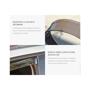 Set Deflectoare Aer Fata Skoda Superb (2002-2009)
