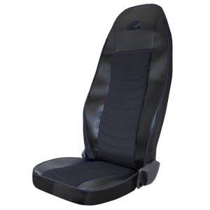 Set huse scaun UMBRELLA pentru SCANIA R SERIE 2006-2020 ECO LEATHER + VELVET BLACK