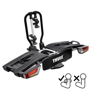 Suport biciclete Thule EasyFold XT 2B, pentru 2 biciclete cu prindere pe carligul de remorcare dedicat FIX4BIKE , 13 pini , pliabil ,aluminiu