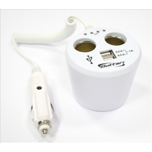 30080Bt Dublu-Stecker Si Dublu-Usb Bricheta Cu Cablu Extensibil Bottari