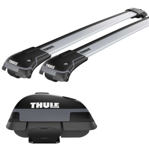 Bare transversale Thule Rapid System Wingbar Edge Silver dedicate pentru DACIA Duster 5 usi SUV, model 2018+