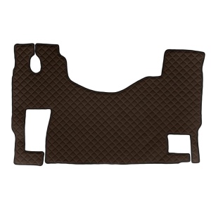 Covoras camion F-Core, Piele-ECO, pentru MERCEDES ACTROS MP2 / MP3, podea plata, scaun pasager fix, Maro