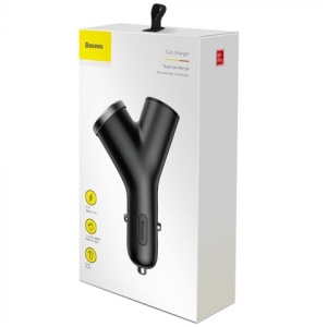 Incarcator Auto Type-Y Dual Usb Si Bricheta Auto Negru-T.Verde 0.18 Lei/ Buc Baseus