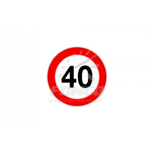 Indicator reflectorizant limită viteză 40 km cl. I