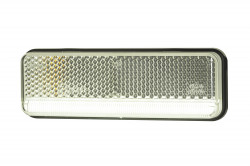 Lampă de marcaj, Horpol, 12/24V, model XS Slim, albă, 35 mm lățime